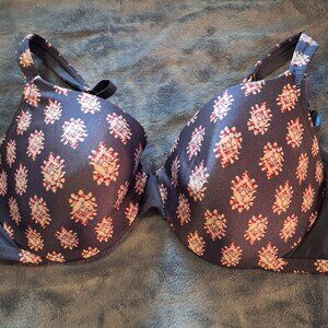 Comfort Choice Blue fForal Bra 42C